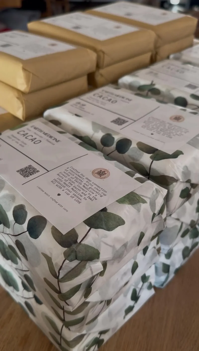 Handgemaakt Cacaoblok, puur en afkomstig uit Peru