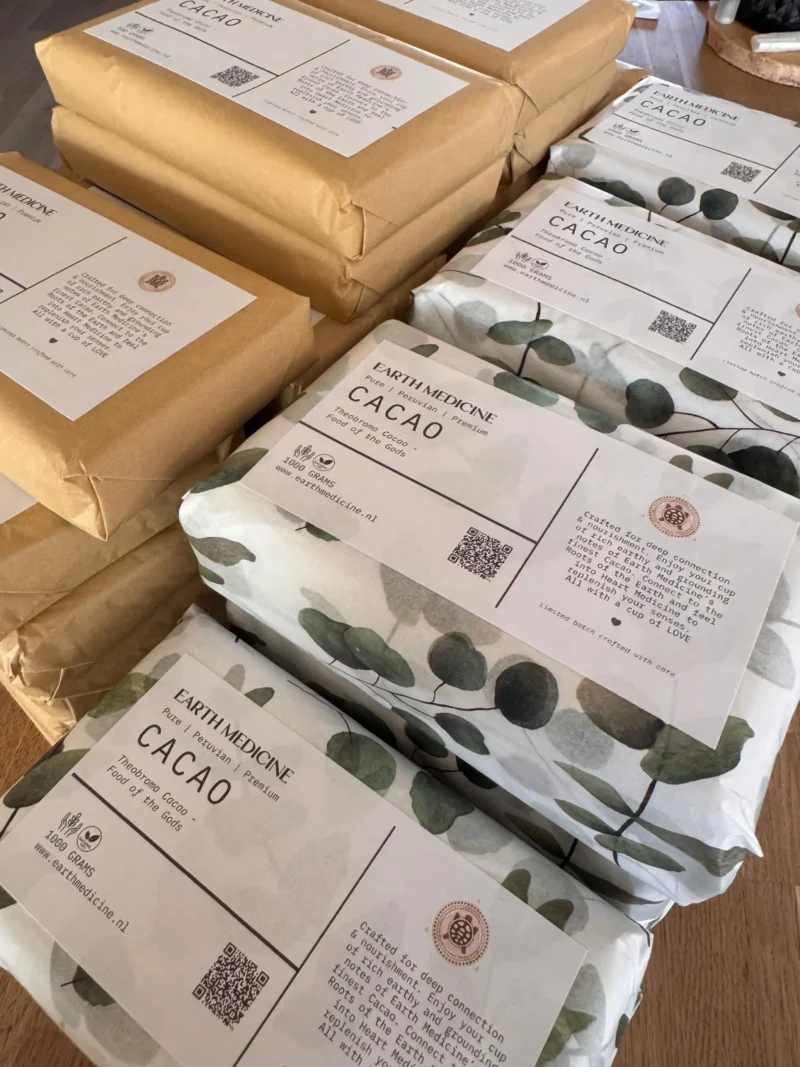 Handgemaakt Cacaoblok, puur en afkomstig uit Peru