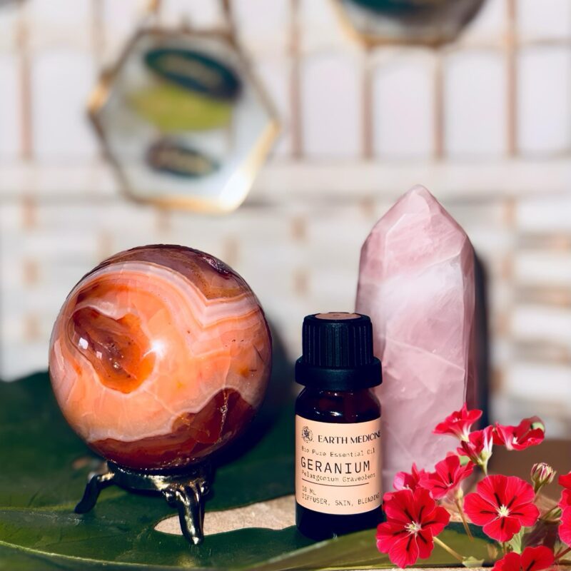 Geranium Essentiële Olie uit Egypte – 100% Biologisch & Puur - Afbeelding 2