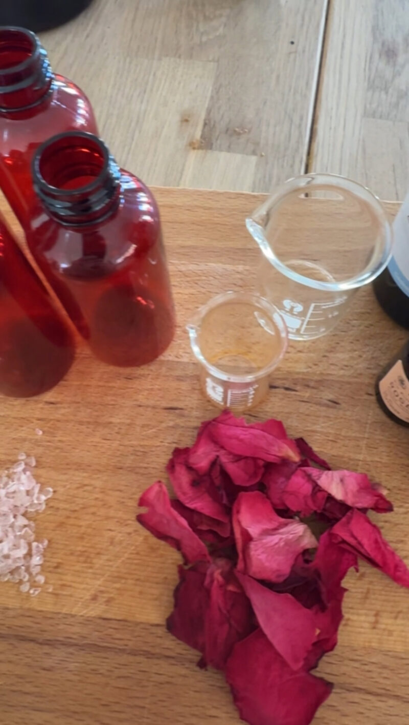 Creatie proces van de Mystic Rose Energy Spray